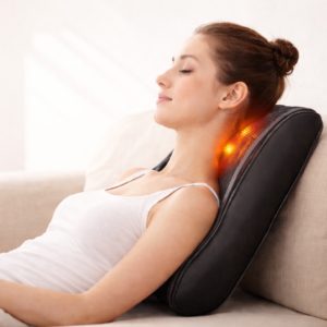 Coussin chauffant de massage ErgoLumia™ – Nuque, épaules & dos
